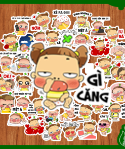 Sticker Hình Dán Quỳnh Aka Dễ Thương