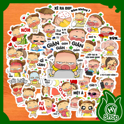 Hình Dán Sticker Quỳnh Aka