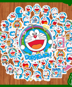 Sticker Hình Dán Mèo Máy Doraemon Dễ Thương